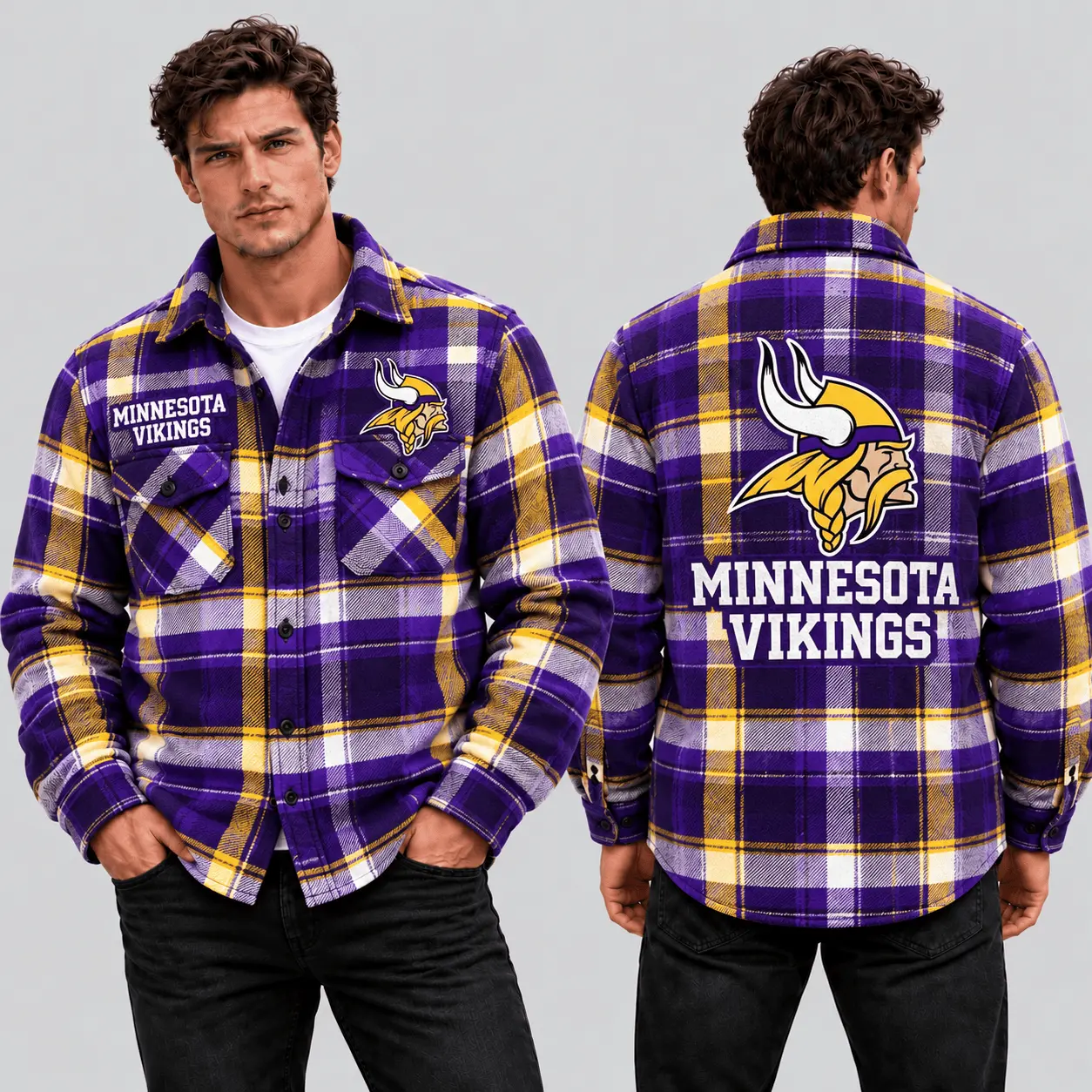 Minnesota Vikings | Premium NFL Classic Game Day Flannel Shirt TD