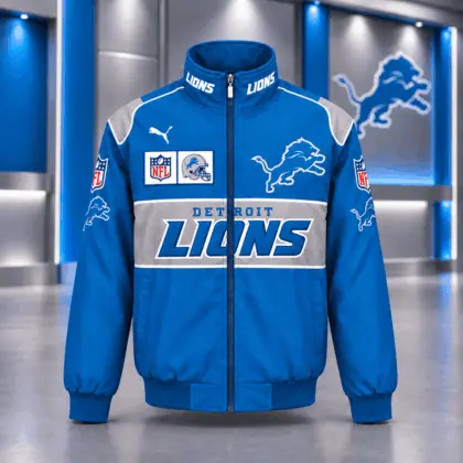 Detroit Lions | Premium NFL Game Day Team Spirit Full-Zip Casual Jacket TD