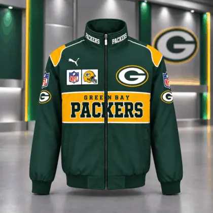 Green Bay Packers | Premium NFL Game Day Team Spirit Full-Zip Casual Jacket TD
