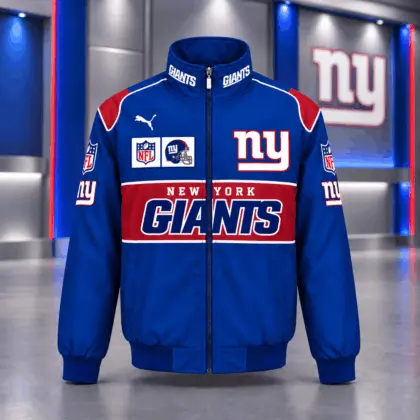 New York Giants | Premium NFL Game Day Team Spirit Full-Zip Casual Jacket TD