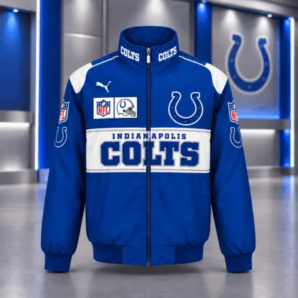 Indianapolis Colts | Premium NFL Game Day Team Spirit Full-Zip Casual Jacket TD