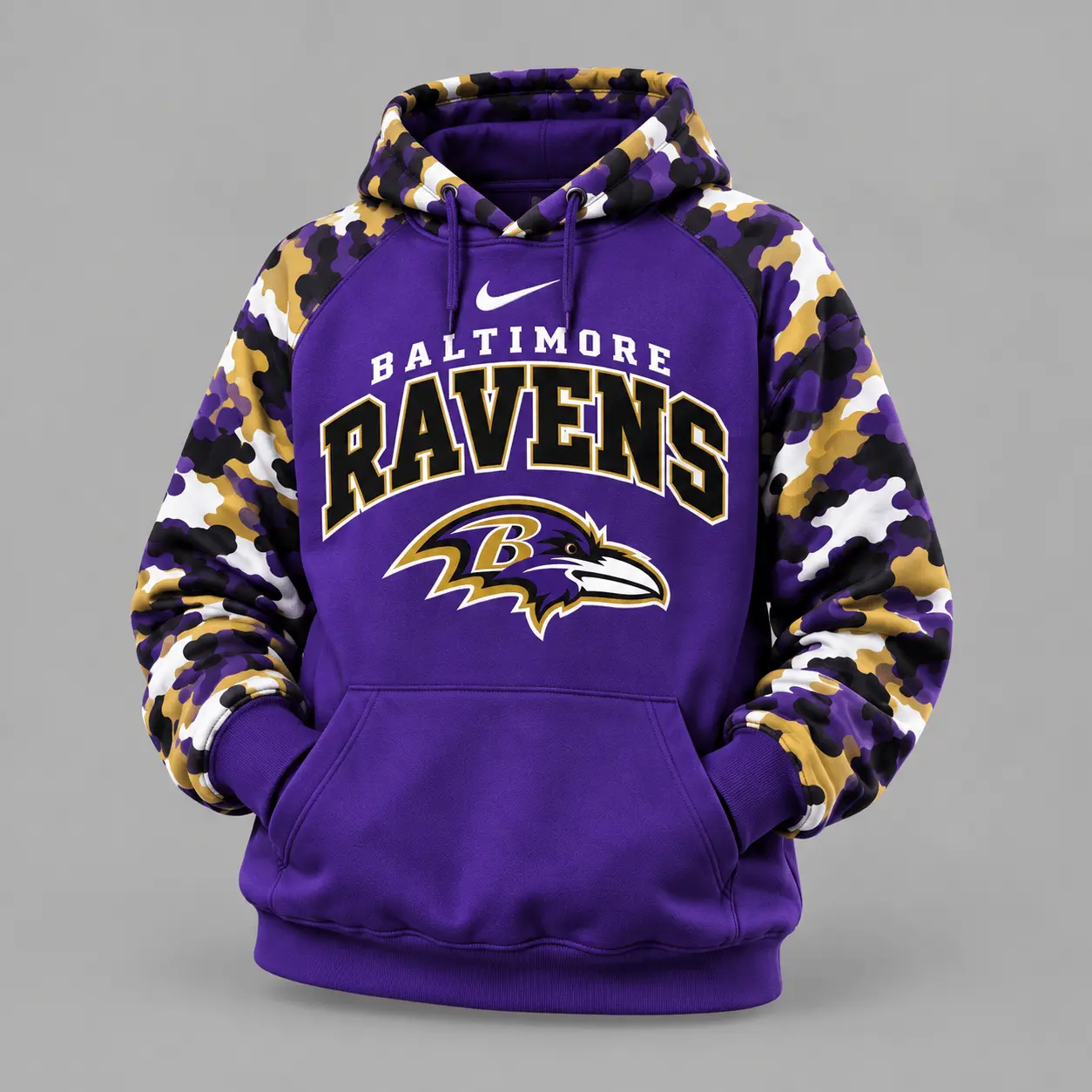 Baltimore Ravens | Premium NFL Game Day Team Spirit Camo Tracksuit Set TD - Image 2
