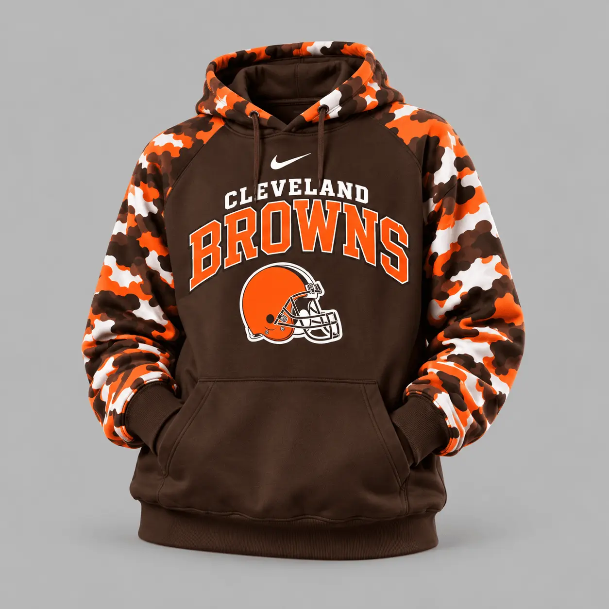Cleveland Browns | Premium NFL Game Day Team Spirit Camo Tracksuit Set TD - Image 2