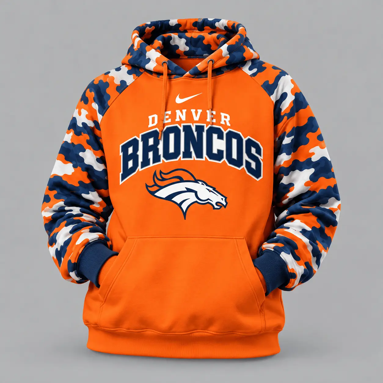 Denver Broncos | Premium NFL Game Day Team Spirit Camo Tracksuit Set TD - Image 2