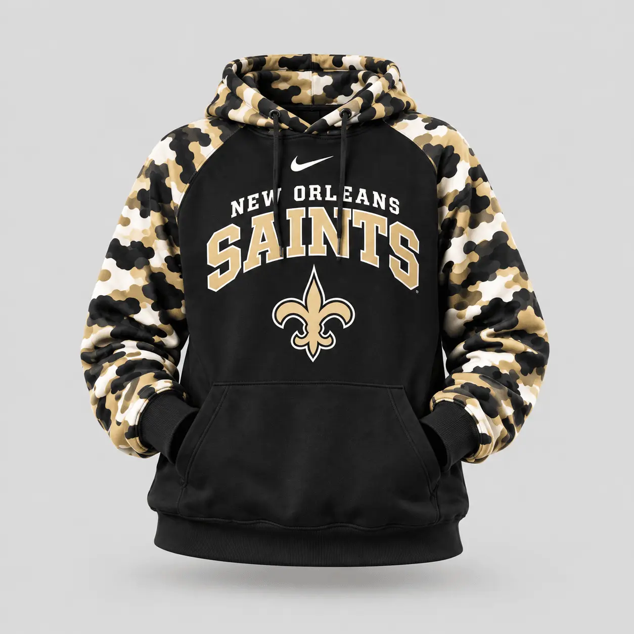 New Orleans Saints | Premium NFL Game Day Team Spirit Camo Tracksuit Set TD - Image 2