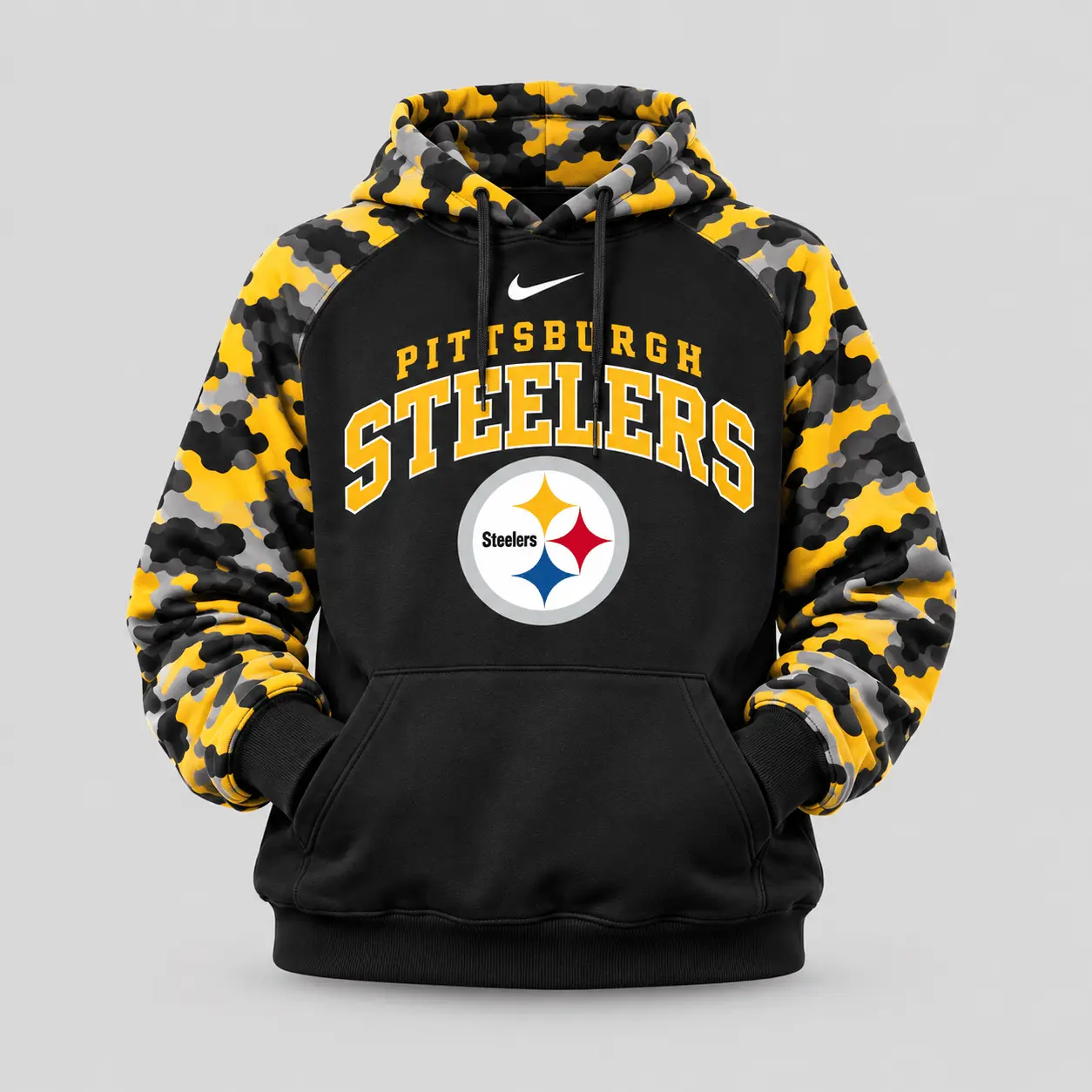 Pittsburgh Steelers | Premium NFL Game Day Team Spirit Camo Tracksuit Set TD - Image 2