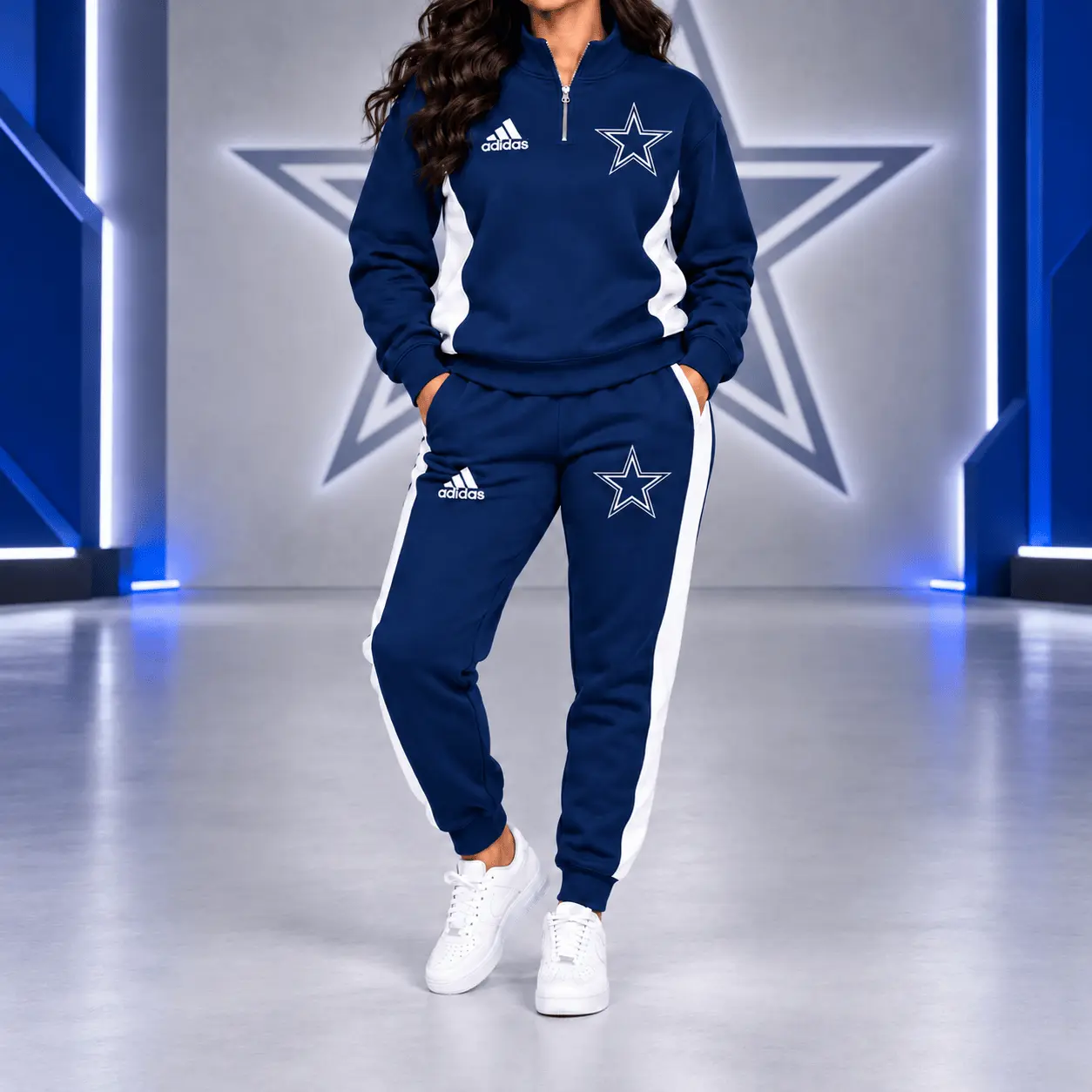 Dallas Cowboys | Premium NFL Athletic Team Spirit Quarter-Zip + Pants TD