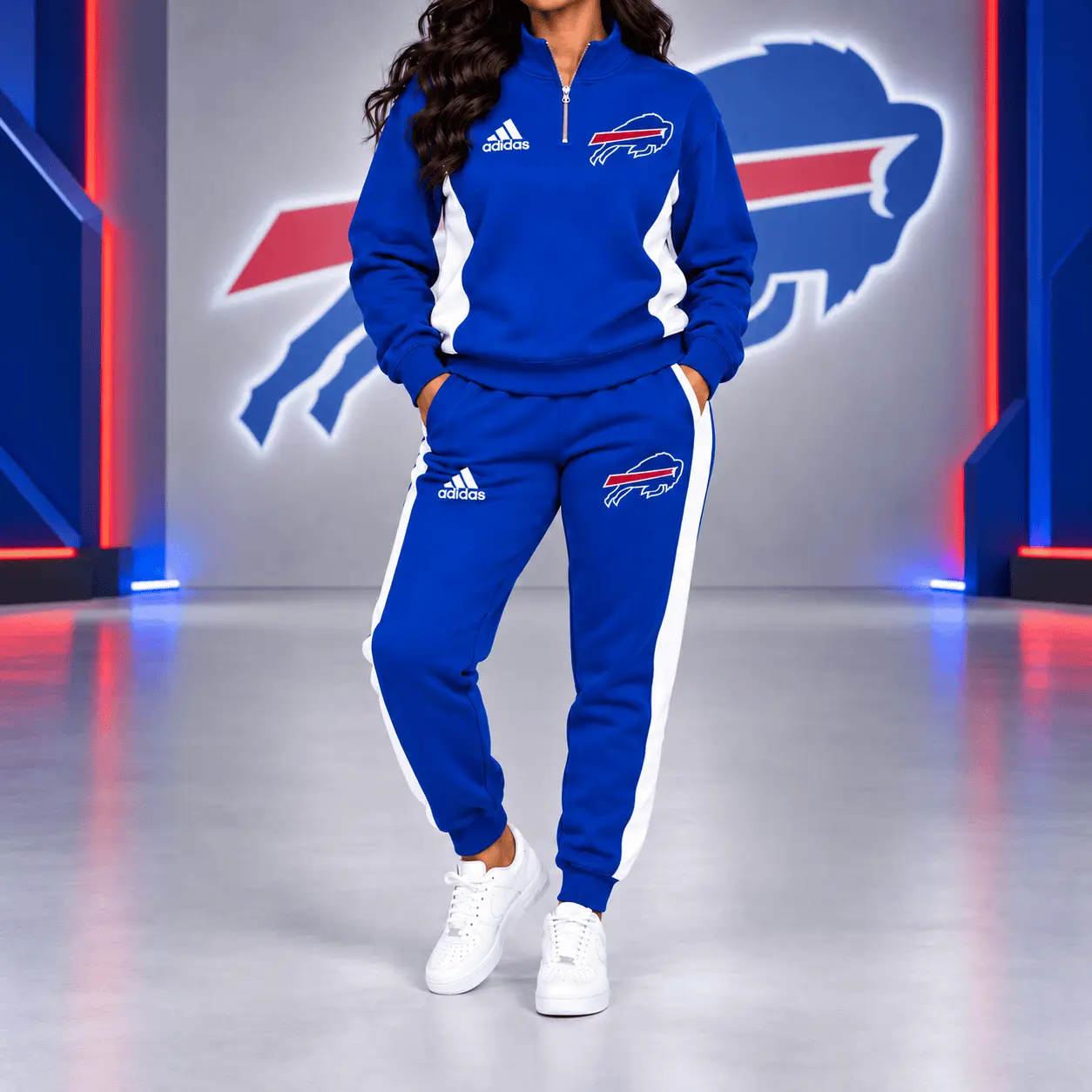 Buffalo Bills | Premium NFL Athletic Team Spirit Quarter-Zip + Pants TD