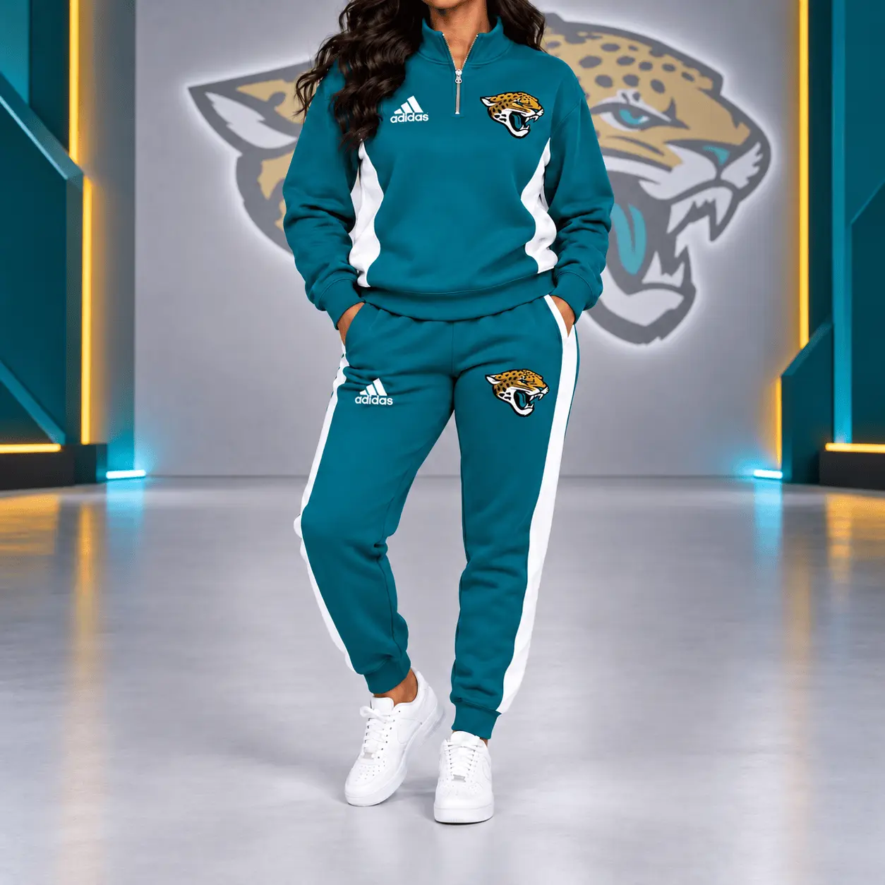 Jacksonville Jaguars | Premium NFL Athletic Team Spirit Quarter-Zip + Pants TD