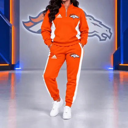 Denver Broncos | Premium NFL Athletic Team Spirit Quarter-Zip + Pants TD