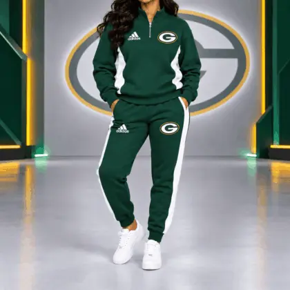 Green Bay Packers | Premium NFL Athletic Team Spirit Quarter-Zip + Pants TD
