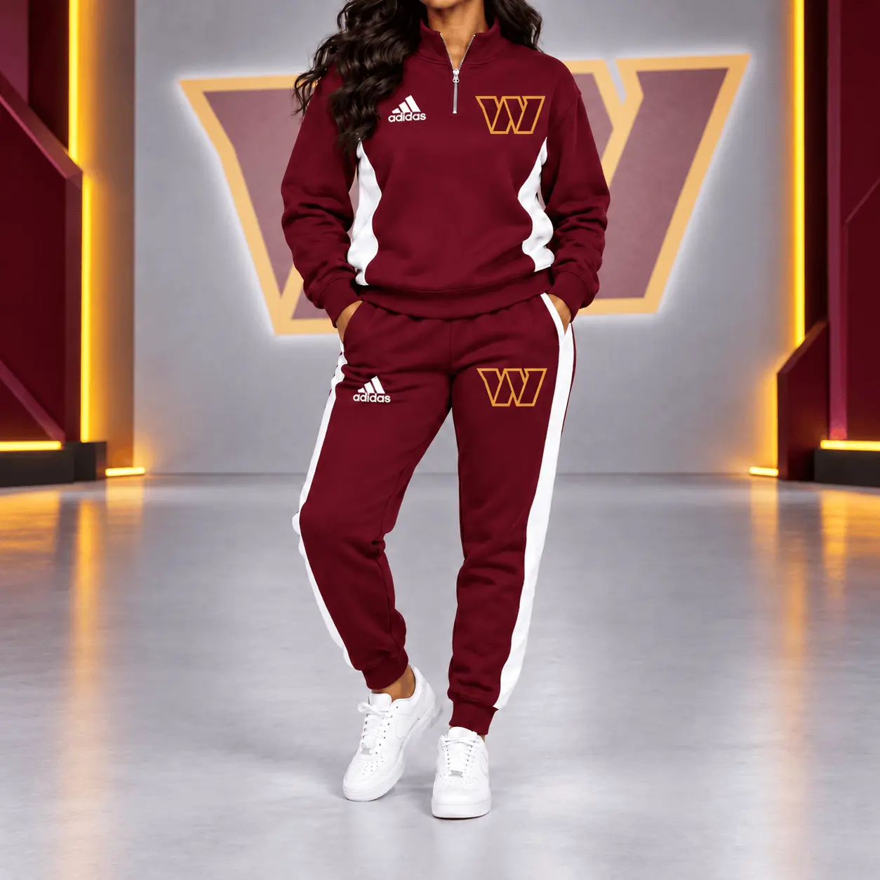 Washington Commanders | Premium NFL Athletic Team Spirit Quarter-Zip + Pants TD