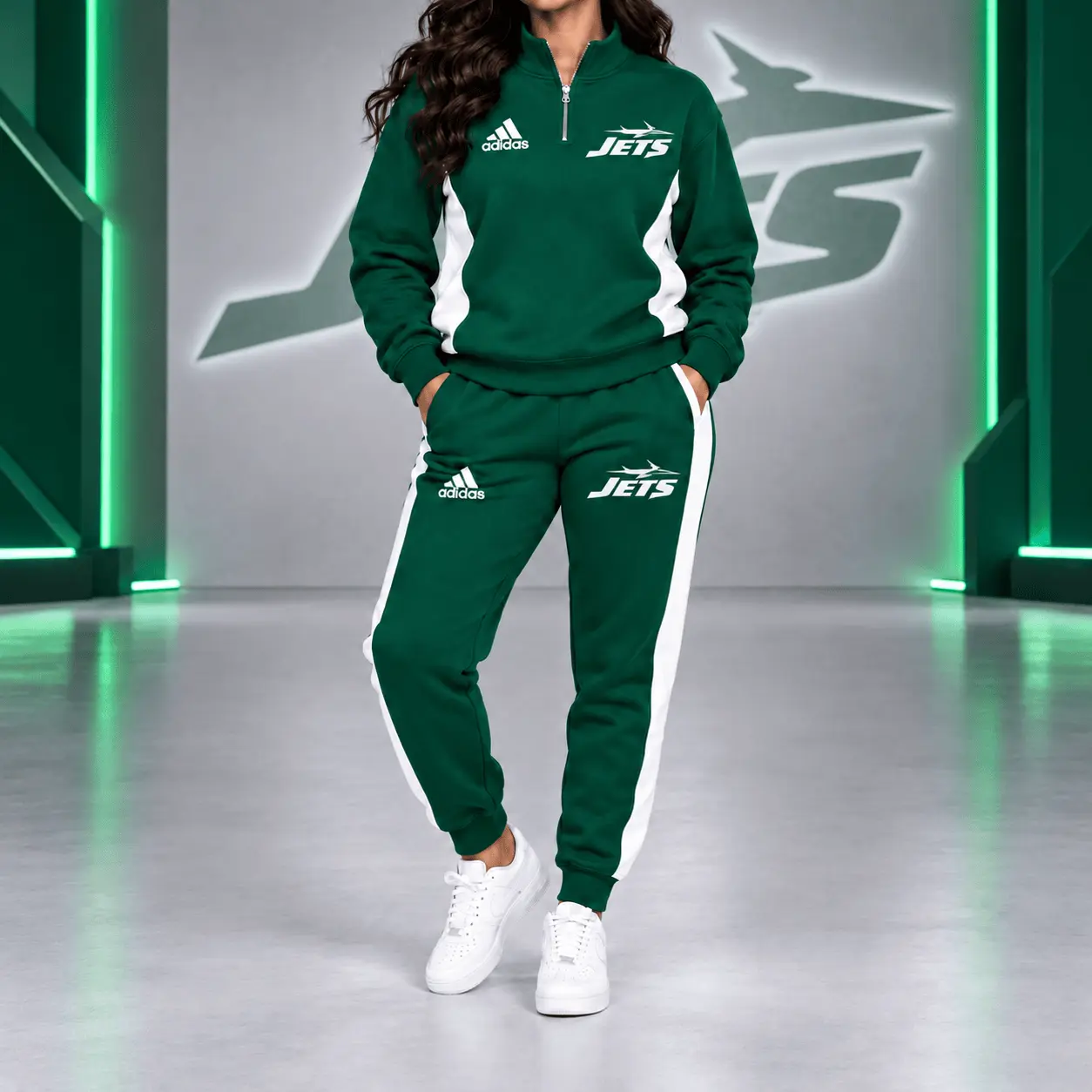 New York Jets | Premium NFL Athletic Team Spirit Quarter-Zip + Pants TD