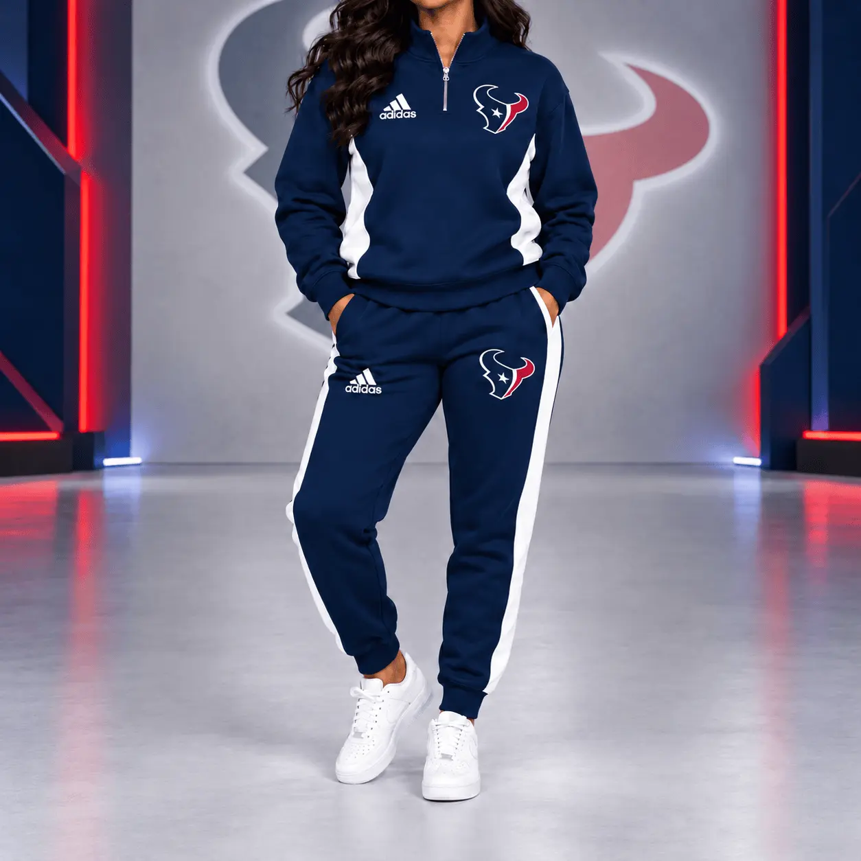 Houston Texans | Premium NFL Athletic Team Spirit Quarter-Zip + Pants TD