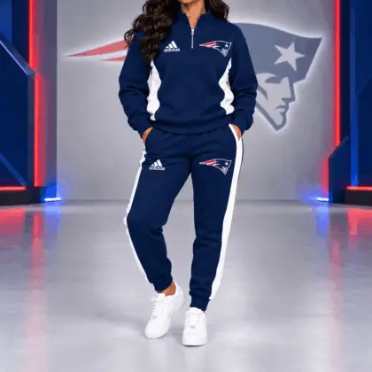 New England Patriots | Premium NFL Athletic Team Spirit Quarter-Zip + Pants TD