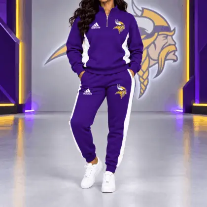 Minnesota Vikings | Premium NFL Athletic Team Spirit Quarter-Zip + Pants TD