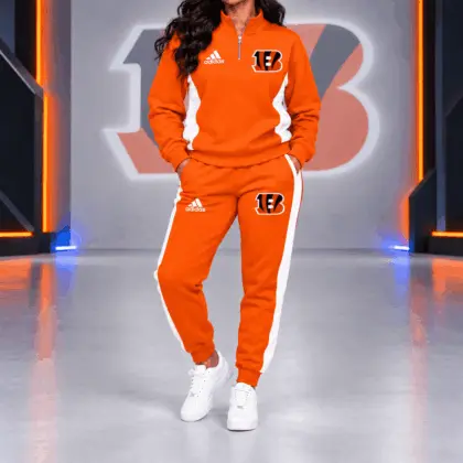 Cincinnati Bengals | Premium NFL Athletic Team Spirit Quarter-Zip + Pants TD