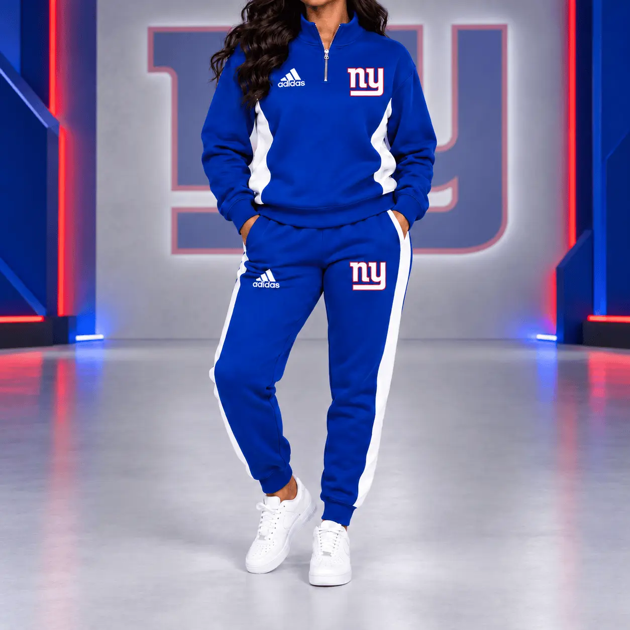 New York Giants | Premium NFL Athletic Team Spirit Quarter-Zip + Pants TD