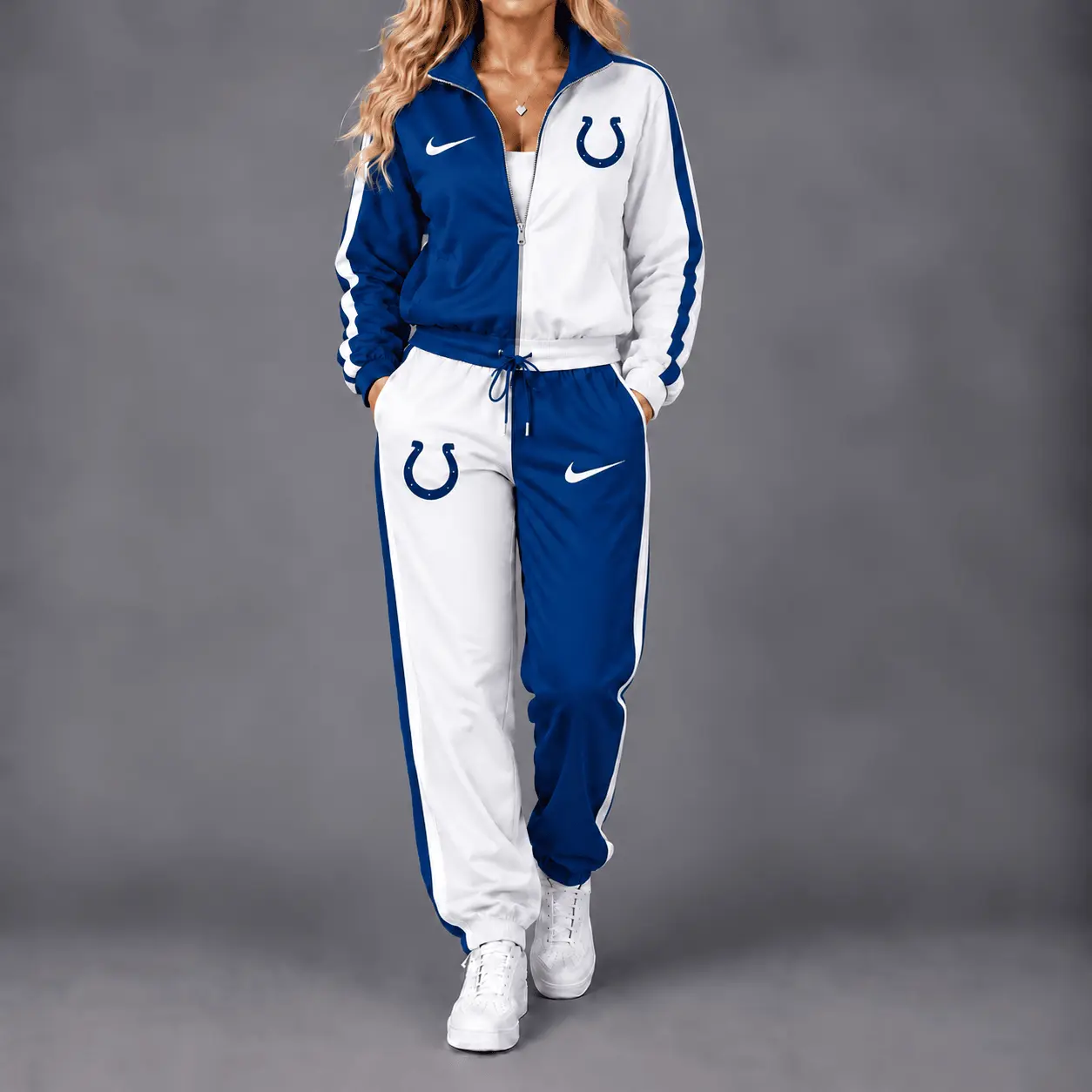 Indianapolis Colts | Premium NFL Team Pride Waterproof Windbreaker Zip-Up Tracksuit Set NY