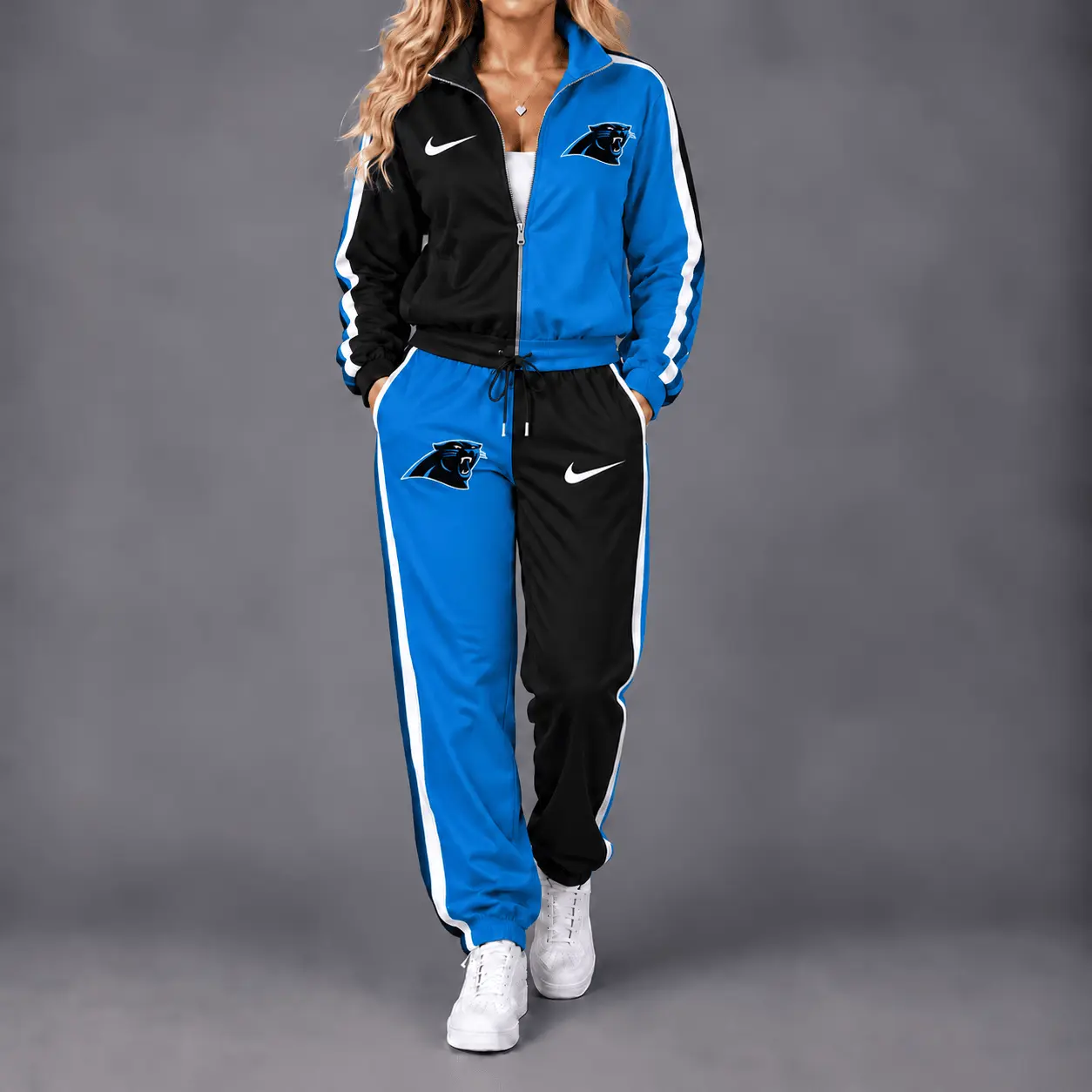 Carolina Panthers | Premium NFL Team Pride Waterproof Windbreaker Zip-Up Tracksuit Set NY