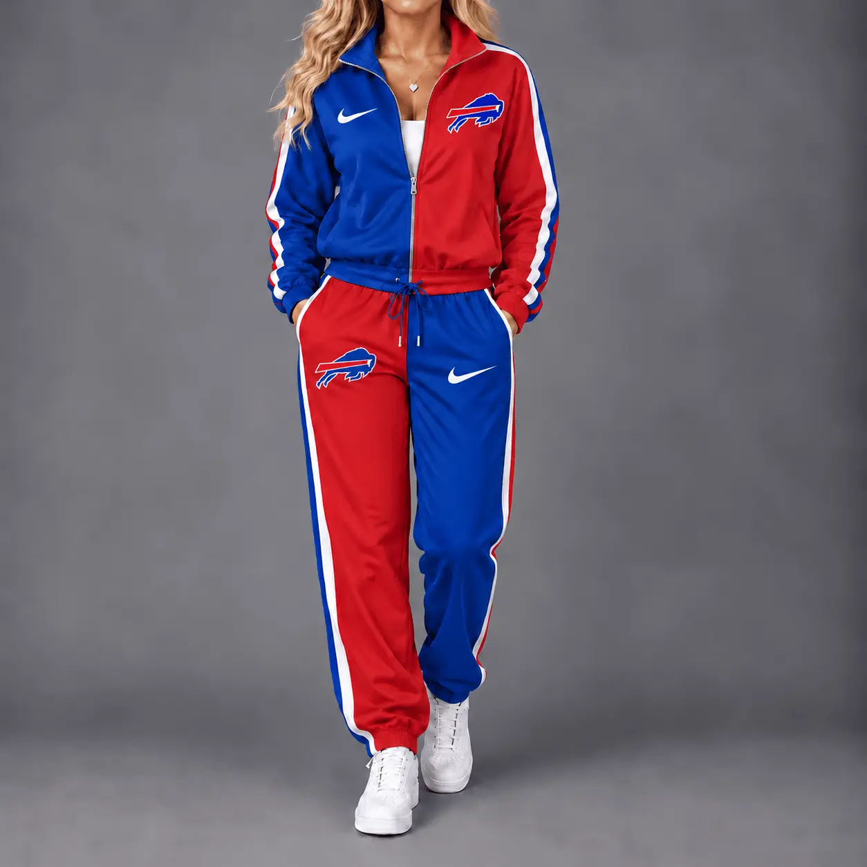 Buffalo Bills | Premium NFL Team Pride Waterproof Windbreaker Zip-Up Tracksuit Set NY