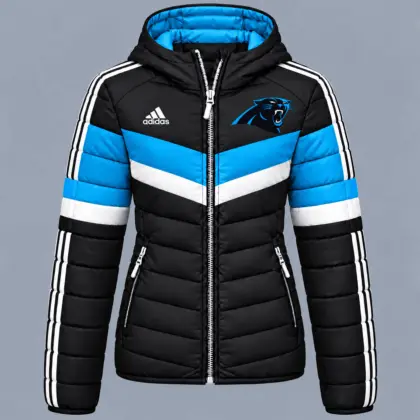 Carolina Panthers | Premium NFL Arctic Shield Colorblock Hooded Puffer Jacket NTH1