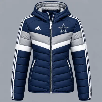 Dallas Cowboys | Premium NFL Arctic Shield Colorblock Hooded Puffer Jacket NTH1