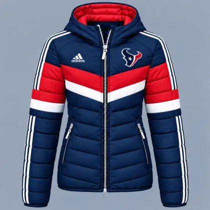 Houston Texans | Premium NFL Arctic Shield Colorblock Hooded Puffer Jacket NTH1
