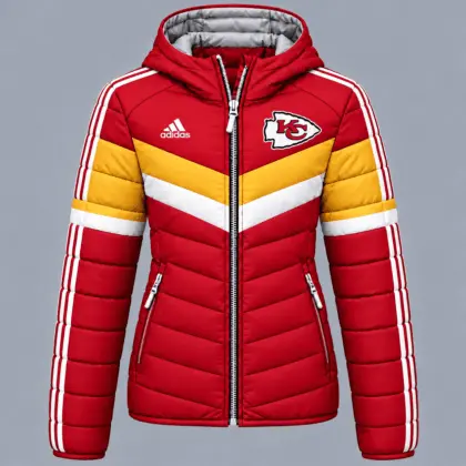 Kansas City Chiefs | Premium NFL Arctic Shield Colorblock Hooded Puffer Jacket NTH1