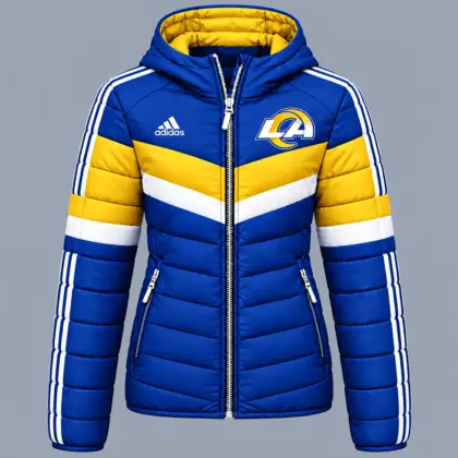 Los Angeles Rams | Premium NFL Arctic Shield Colorblock Hooded Puffer Jacket NTH1