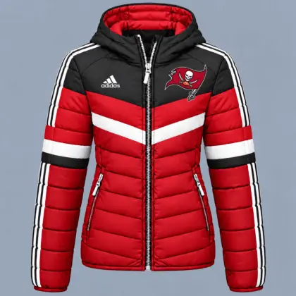 Tampa Bay Buccaneers | Premium NFL Arctic Shield Colorblock Hooded Puffer Jacket NTH1