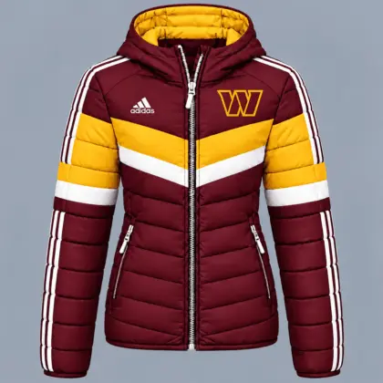 Washington Commanders | Premium NFL Arctic Shield Colorblock Hooded Puffer Jacket NTH1