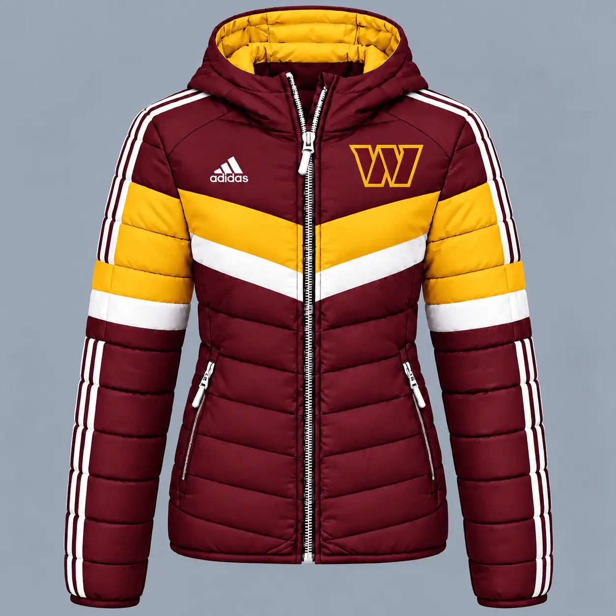 Washington Commanders | Premium NFL Arctic Shield Colorblock Hooded Puffer Jacket NTH1
