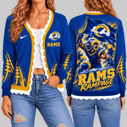 Los Angeles Rams | NFL Warrior Flag Knit Cardigan TD