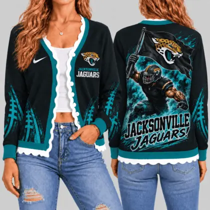 Jacksonville Jaguars | NFL Warrior Flag Knit Cardigan TD
