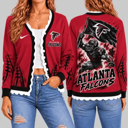 Atlanta Falcons | NFL Warrior Flag Knit Cardigan TD