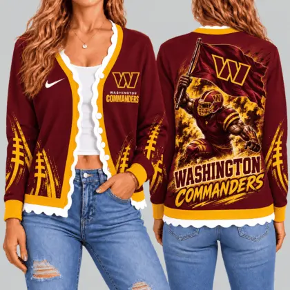Washington Commanders | NFL Warrior Flag Knit Cardigan TD