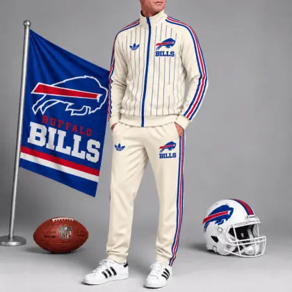 Buffalo Bills | Premium NFL Old School Athletic Full Zip Tracksuit NTH1