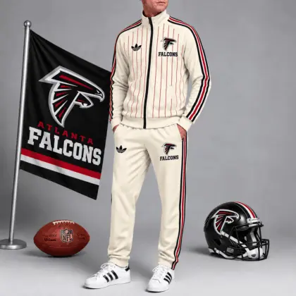 Atlanta Falcons | Premium NFL Old School Athletic Full Zip Tracksuit NTH1