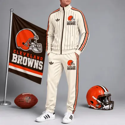 Cleveland Browns | Premium NFL Old School Athletic Full Zip Tracksuit NTH1