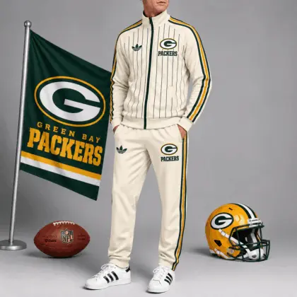 Green Bay Packers | Premium NFL Old School Athletic Full Zip Tracksuit NTH1