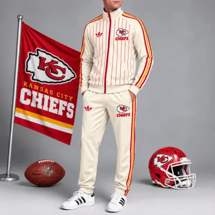 Kansas City Chiefs | Premium NFL Old School Athletic Full Zip Tracksuit NTH1