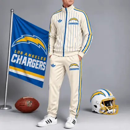 Los Angeles Chargers | Premium NFL Old School Athletic Full Zip Tracksuit NTH1