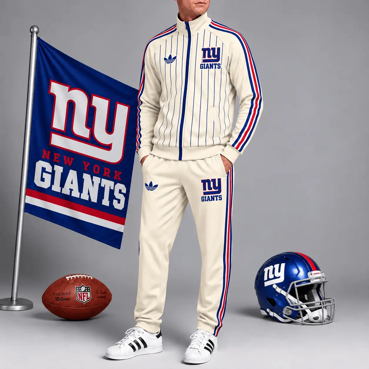 New York Giants | Premium NFL Old School Athletic Full Zip Tracksuit NTH1
