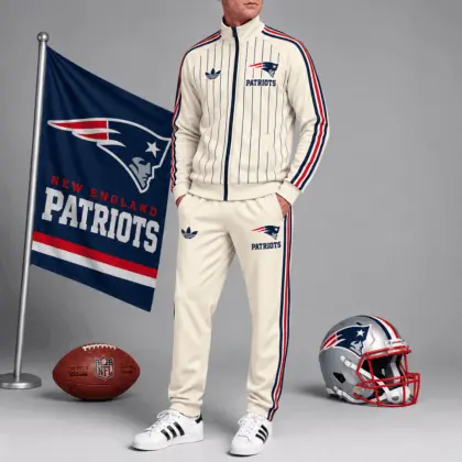 New England Patriots | Premium NFL Old School Athletic Full Zip Tracksuit NTH1