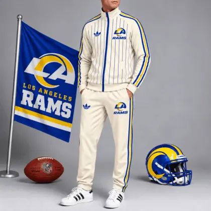 Los Angeles Rams | Premium NFL Old School Athletic Full Zip Tracksuit NTH1