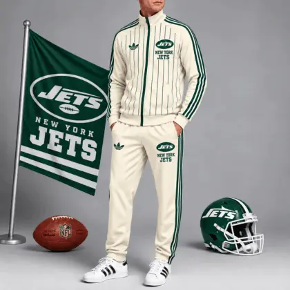 New York Jets | Premium NFL Old School Athletic Full Zip Tracksuit NTH1