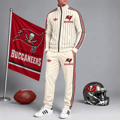 Tampa Bay Buccaneers | Premium NFL Old School Athletic Full Zip Tracksuit NTH1