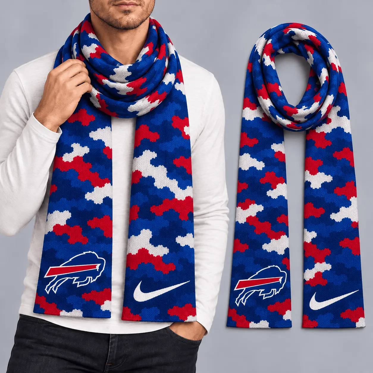 Buffalo Bills | Premium NFL Camo GameDay Ready Scarf NY
