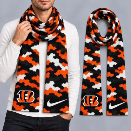Cincinnati Bengals | Premium NFL Camo GameDay Ready Scarf NY